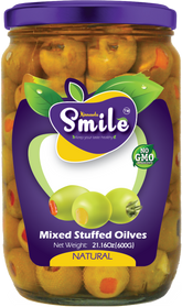 Stuffed Olives Mixed | 600g - 21.16 Oz